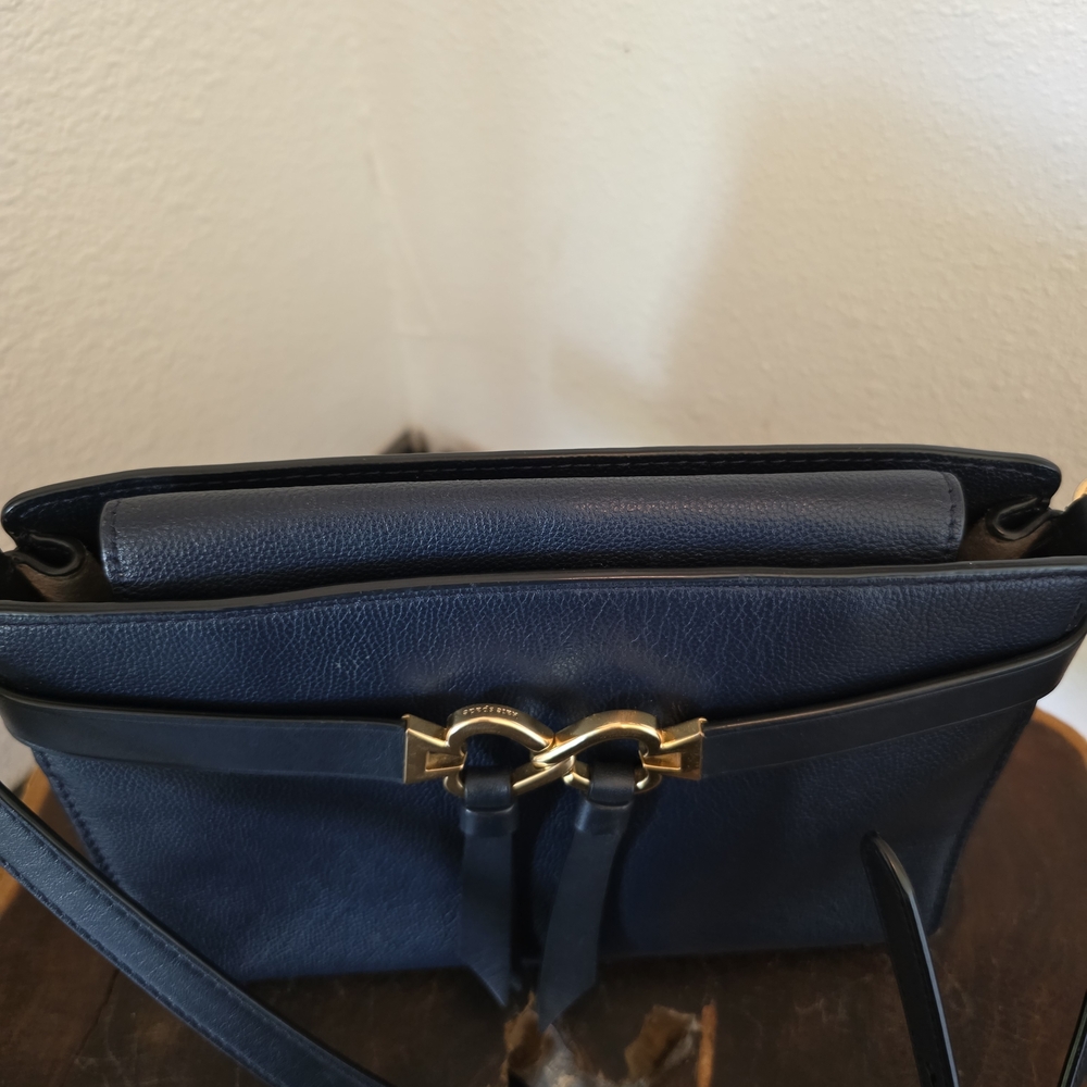 Kate Spade Navy Leather Crossbody"Toujours" CoA - Picture 7 of 14